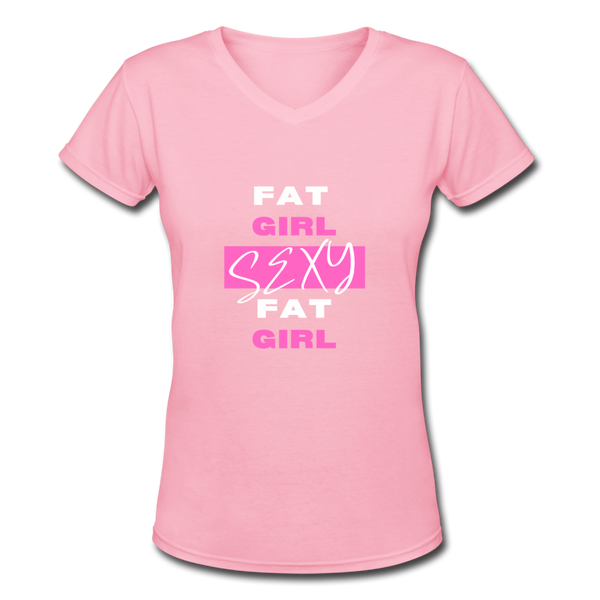 Show The Pink Sexy V-Neck T-Shirt - pink