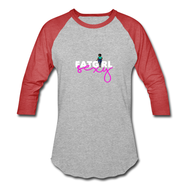 FGS Baseball T-Shirt - heather gray/red