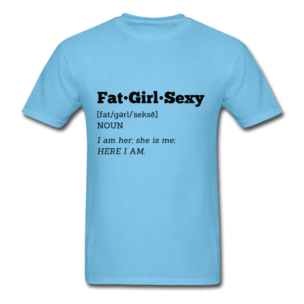 FatGirlSexy Defined T-Shirt - aquatic blue