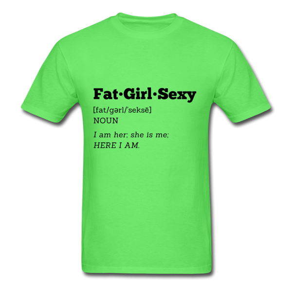 FatGirlSexy Defined T-Shirt - kiwi